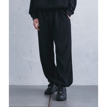 プラスフェニックス +phenix 【WEB・直営店限定】FLEECE WIDE PANTS フリースワイドパンツ （ブラック）