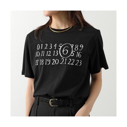 エムエムシックス メゾン マルジェラ MM6 Maison Margiela MM6 KIDS Tシャツ M61020 MM02Y 半袖 カットソー （M6900/ブラック）
