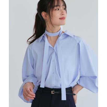 ルイルエブティック RUIRUE BOUTIQUE 洗える/2WAY ｜ ラグランタックスリーブ ボウタイブラウス ｜ ブラウス・トップス・シャツ・オケージョンブラウス・長袖ブラウス・きれいめブラウス・オフ