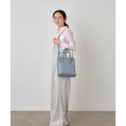 アベケル AVECELLE あおり真四角2WAYトート （BLUEGRAY）
