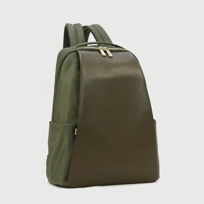 ベース BASE 【A4対応 / 撥水】異素材コンビ デイリー リュック バックパック （カーキ）