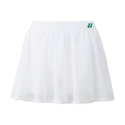 ヨネックス YONEX ヨネックス YONEX テニス ウィメンズスカート インナースパッツ付 26148Y （011 ホワイト）