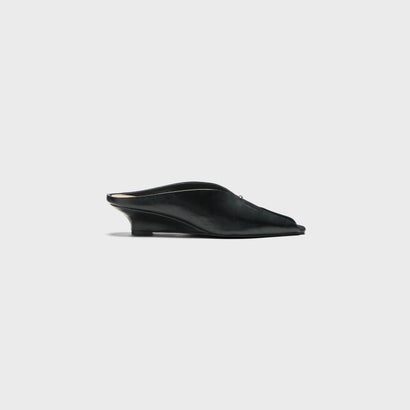 LILAC LEATHER MULES （Black）