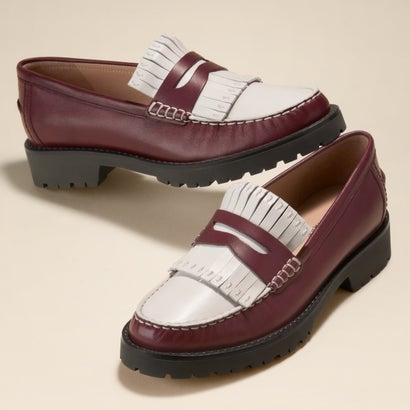 コール ハーン COLE HAAN トリーナ ラグ キルティ ローファー womens （CH ブラック ガーネット レザー）