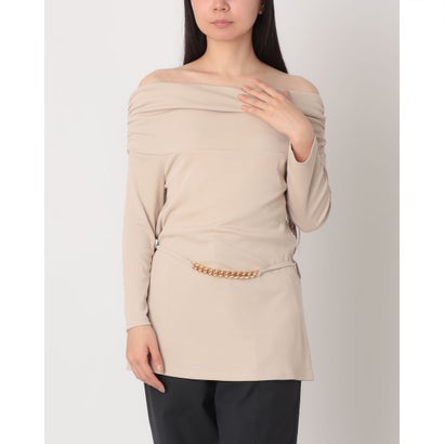 リナシメント RINASCIMENTO ウエストチェーンドレープTOPS （Beige Chiaro）