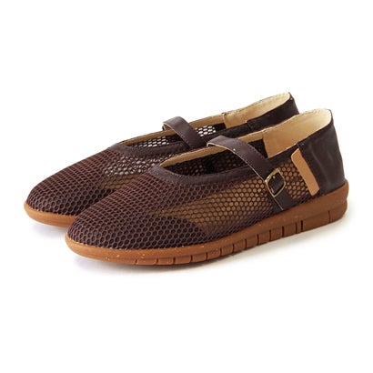 ミネトンカ MINNETONKA メッシュフラットシューズ 25m01-dbr （DARK BROWN）｜LOCOMALL（ロコンド公式ストア）