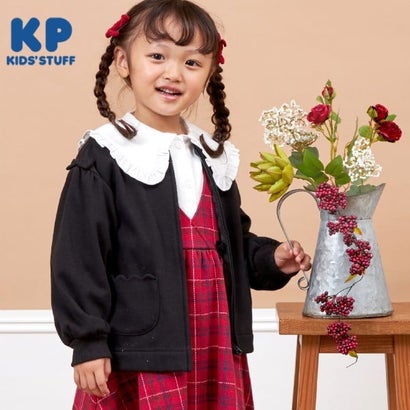 ケーピー KP KP(ケーピー)スカロップ隠し裏シャギージップアップ(90～140) （黒）