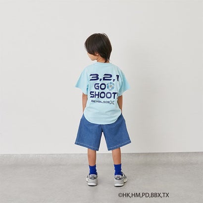 グラソス GLAZOS 【SKIT0LY】【BEYBLADE X】プリント半袖Tシャツ （ライト ブルー）画像