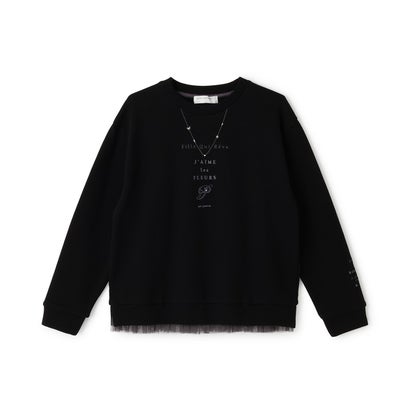 ポンポネットジュニア pom ponette junior ネックレスロゴトップス （黒）｜LOCOMALL（ロコンド公式ストア）