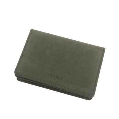 アヴィレックス AVIREX 【AVIREX】スムースレザー 名刺入れ AX9502 （グリーン）｜LOCOMALL（ロコンド公式ストア）