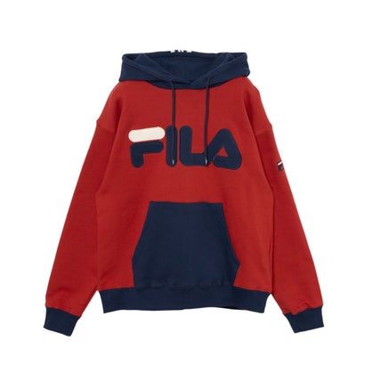 フィラ FILA PULLOVER HOODIE / プルオーバーフーディ / カジュアルウェア / ユニセックス （RED）