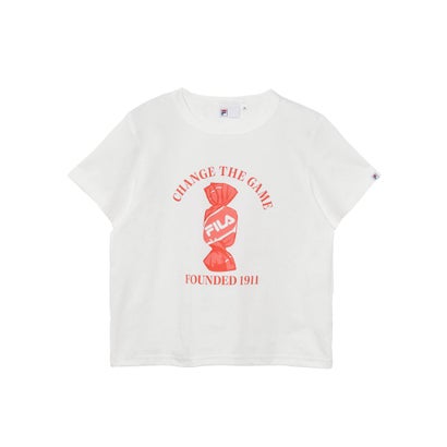 フィラ FILA S/S T-SHIRTS / ショートスリーブティーシャツ / カジュアルウェア / レディース （WHITE）