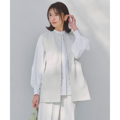 UNFILO BEAUTY FORM KNIT ZIPジレ セレモニー （グレージュ）