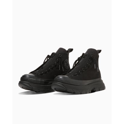 コンバース CONVERSE 【厚底】ALL STAR TREKWAVE CENTERZIP HI / オールスター トレックウエーブ センタージップ HI （黒いこと白黒）