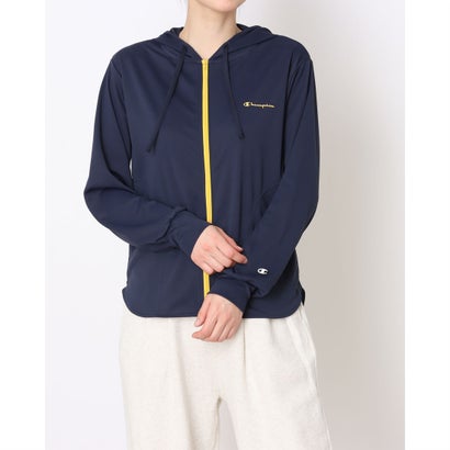 チャンピオン Champion レディース ニットジャケット ZIP HOODED SHIRT CW-DS401 （ネイビー）