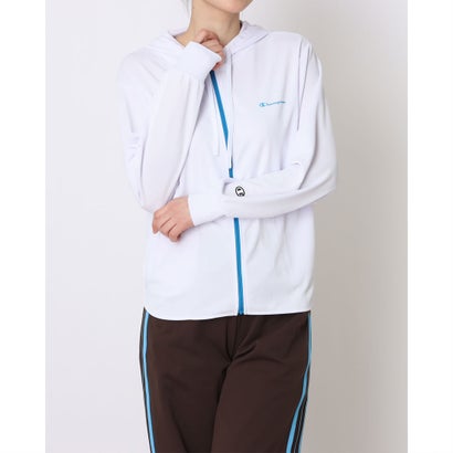チャンピオン Champion レディース ニットジャケット ZIP HOODED SHIRT CW-DS401 （ホワイト）