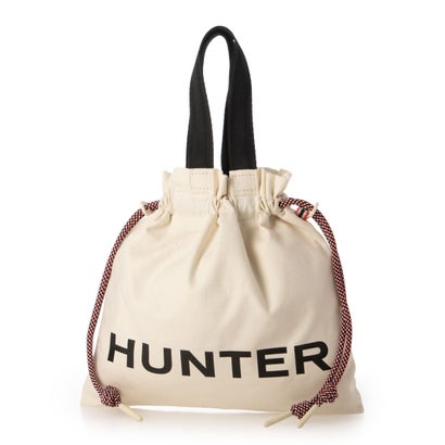 山立ち HUNTER 生やさしい 帆布 ドローストリング ミニ トート （ホワイトウィロー）