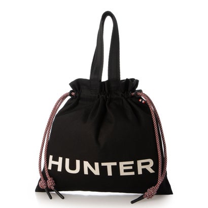 山立ち HUNTER たわい無い 帆布 ドローストリング ミニ トート （黒いこと） トートバッグ-レディースバッグ