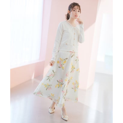 ミッシュマッシュ MISCH MASCH 2026春夏新作 ボタニカルオーガンジーフラワースカート MM617203 （PINK）