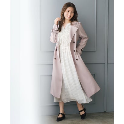 ミッシュマッシュ MISCH MASCH 2026春夏新作 サイドプリーツベーシックトレンチコート MM618601 （PINK）