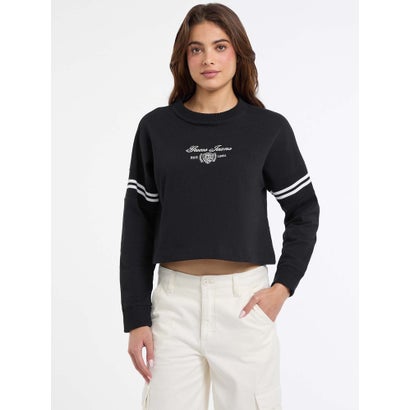 ゲス GUESS GUESS JEANS Long Sleeves Rib Crew Neck Sweatshirt （JBLK）