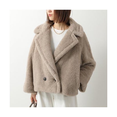 マックスマーラ Max Mara MAX MARA テディ上衣 CAMBUSA カンブーサ TEDDY （006/ベージュ） コート・ジャケット-レディースファッション