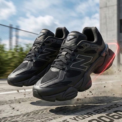 ニュー平衡にする New Balance 9060 スニーカー （黒いこと）