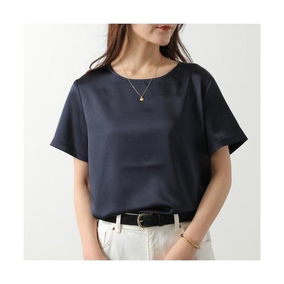土日 マックスマーラ Weekend Max Mara WEEKEND MAX MARA プルオーバー ZONA 半袖 繻子 （005/米国海軍）