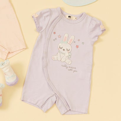 ケーピー KP mimiちゃん アップリケ刺しゅう ショートオール【返品不可商品】 （ラベンダー）