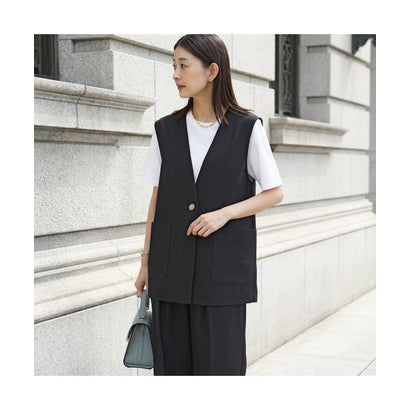 クロシェ CLOCHE CLOCHE ベスト 85014 ジレ Vネック （68/ダークネイビー）