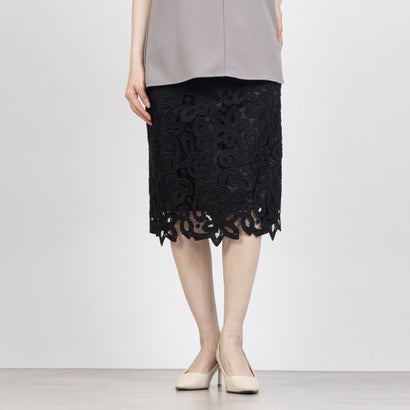 マダム ジョコンダ MADAM JOCONDE フラワーコードレース タイトスカート （ブラック） 21,681円