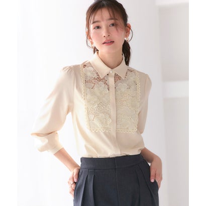 ルイルエブティック RUIRUE BOUTIQUE 洗える/ストレッチ ｜ フラワーモチーフ ブラウス ｜ トップス・シャツ・オケージョンブラウス・長袖ブラウス・きれいめブラウス・オフィスカジュアルブ