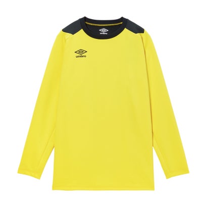 アンブロ umbro アンブロ umbro 蹴球 長袖 キーパー ティーシャツ  UF5FLS01MA （YL00 黄色）