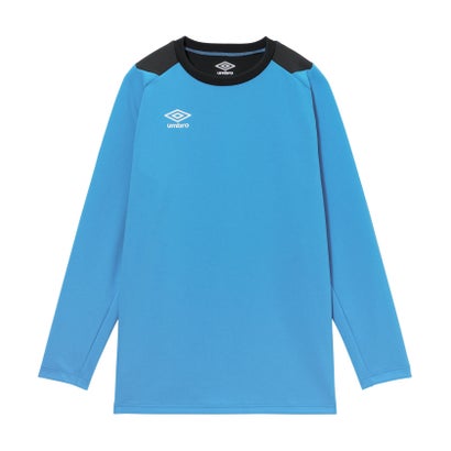 アンブロ umbro アンブロ umbro 蹴球 長袖 キーパー ティーシャツ  UF5FLS01MA （TQ00 青緑色）