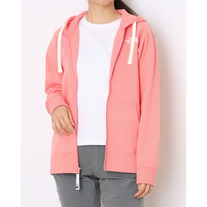 ザ・ノース・フェイス THE NORTH FACE レディース アウトドアカジュアル スウェットパーカー Rearview Full Zip Hoodie リアビューフルジップフーディ(レディース) NTW12442 （コーラルクラッシュ）