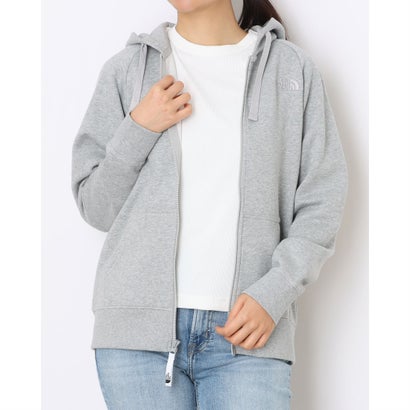 ザ・ノース・フェイス THE NORTH FACE レディース アウトドアカジュアル スウェットパーカー Rearview Full Zip Hoodie リアビューフルジップフーディ(レディース) NTW12442 （ミックスグレー×グレー）