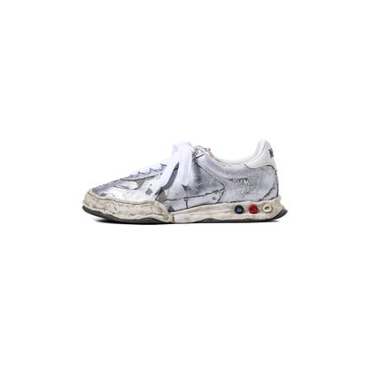 住み家 ミハラヤスヒロ Maison MIHARA YASUHIRO HERBIE/original sole torn film attached canvas Low -Top sneaker （Silver）