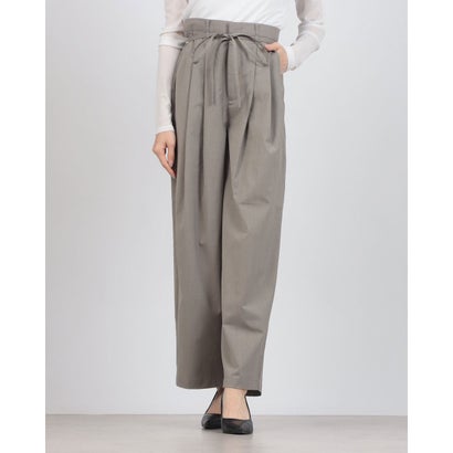 ハンチ hunch 麻ライク タックパンツ （GRAY）