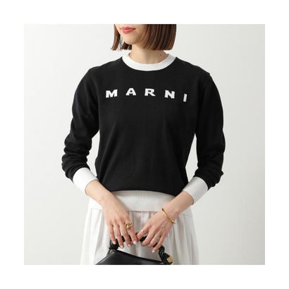 マルニ MARNI MARNI KIDS セーター M01815 M00X2 ニット 長袖 ロゴ （0M900/ブラック）