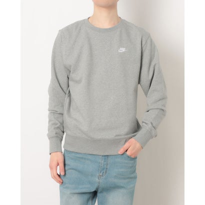ナイキ NIKE メンズ スウェットトレーナー ナイキ クラブ FT L/S クルー FN3889063 （ダークグレーヘザー/(ホワイト)）