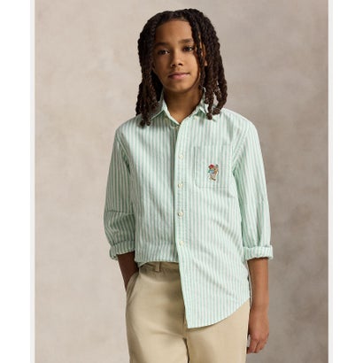 ポロ ラルフ 置き目レン POLO RALPH LAUREN (ボーイズ 8才～20才)Polo ベア 綿織物 オックスフォード プルオーバー （999マルチ色合い）