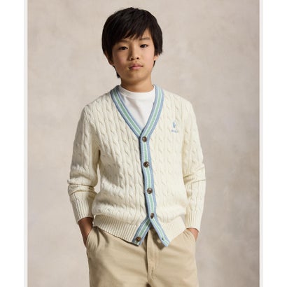 ポロ ラルフ 置き目レン POLO RALPH LAUREN (ボーイズ 8才～20才)綿織物 クリケット ジレー （101自然的）