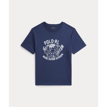 ポロ ラルフ 置き目レン POLO RALPH LAUREN (ボーイズ 8才～20才)綿織物 プルオーバー グラフィック ティーシャツ （410米国海軍）