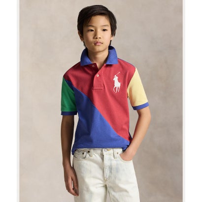 ポロ ラルフ 置き目レン POLO RALPH LAUREN (ボーイズ 8才～20才)Big Pony 綿織物 メッシュ スポーツシャツ （610赤いこと）