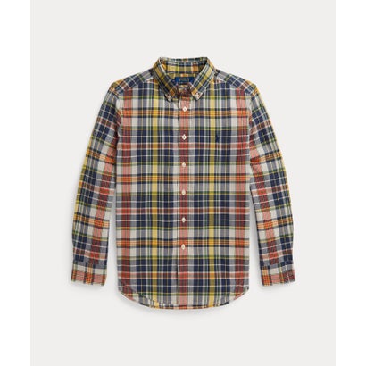 ポロ ラルフ 置き目レン POLO RALPH LAUREN (ボーイズ 8才～20才)照合のしるし 綿織物 マドラス プルオーバー （999マルチ色つや）