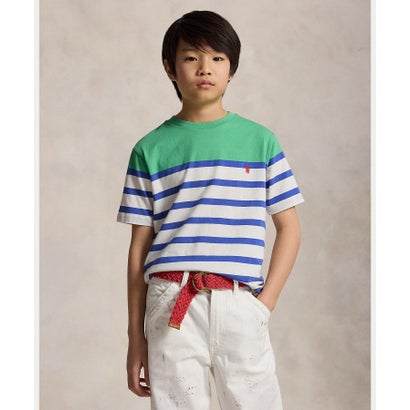ポロ ラルフ ローレン POLO RALPH LAUREN (ボーイズ 8才～20才)ストライプド コットン ジャージー Tシャツ （300グリーン）