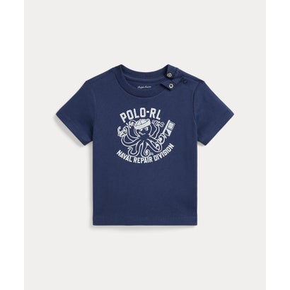 ポロ ラルフ 置き目レン POLO RALPH LAUREN (もの言う花)綿織物 ティーシャツ グラフィック ティーシャツ （410米国海軍）