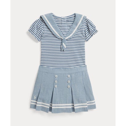 ポロ ラルフ ローレン POLO RALPH LAUREN (ベビー)ジャージー セーラー トップス & シャンブレー スカート (400ブルー)【交換・返品不可】|LOCOMALL(ロコンド公式ストア)