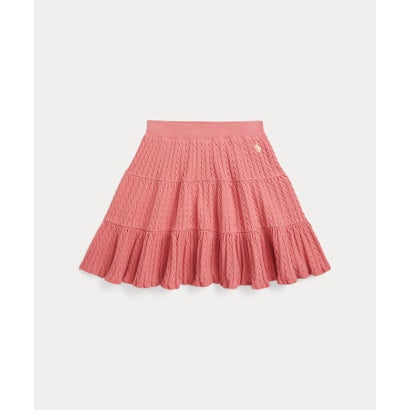 ポロ ラルフ ローレン POLO RALPH LAUREN (ガールズ 7才～16才)ミニケーブル ティアード コットン スカート （650ピンク）｜LOCOMALL（ロコンド公式ストア）