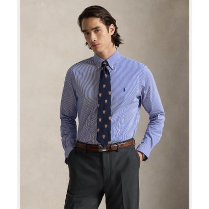 ポロ ラルフ ローレン POLO RALPH LAUREN クラシック フィット ストライプド ストレッチ ポプリン シャツ （400ブルー）